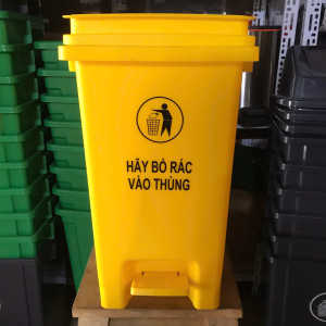 Thùng rác nhựa 20 lít đạp chân. thumb