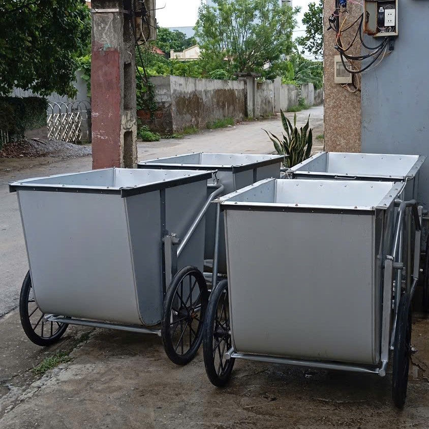 XE GOM RÁC TÔN 500 LÍT